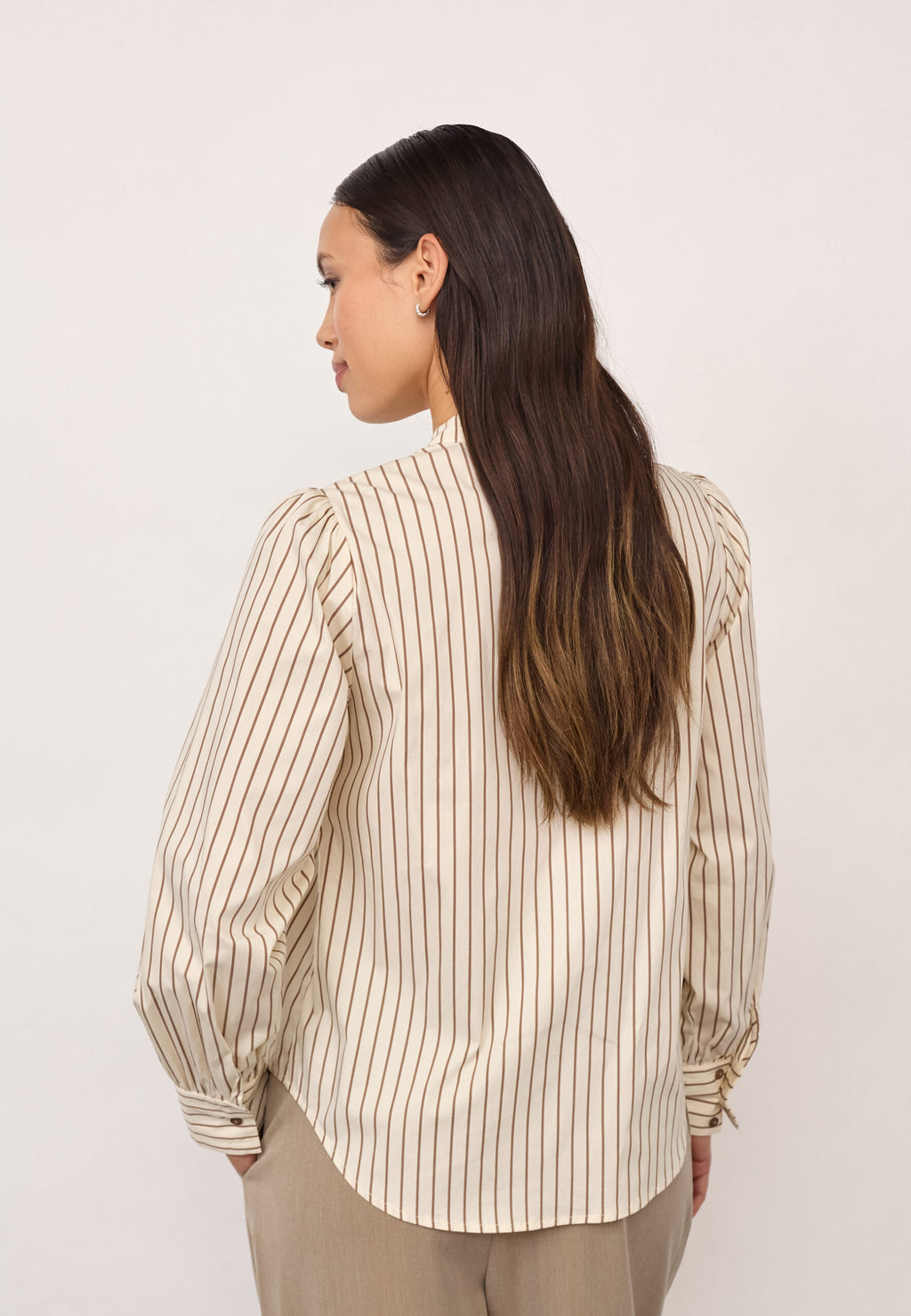 Co'Couture Sigrid Stripe Shirt Bone