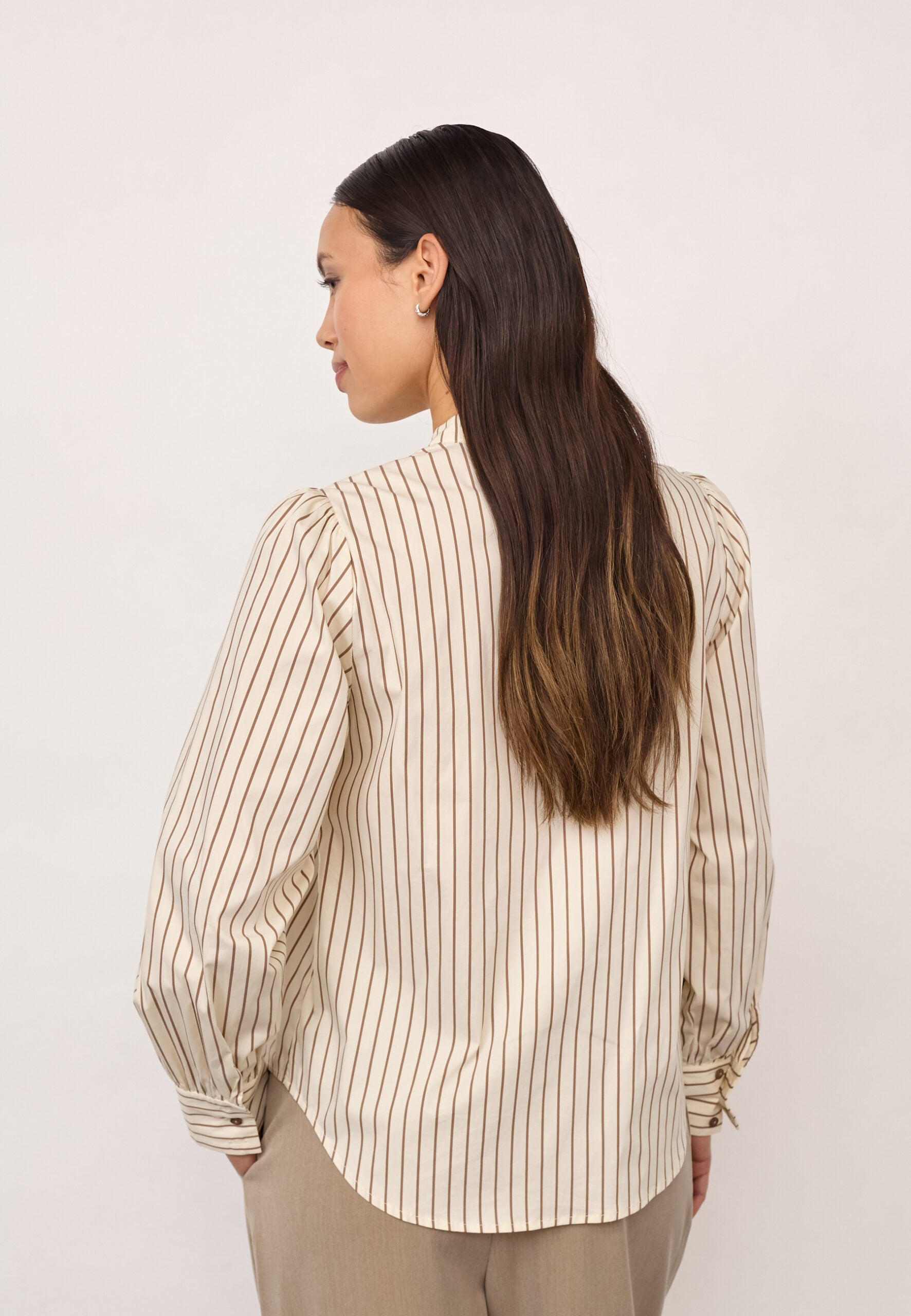 Co'Couture Sigrid Stripe Shirt Bone