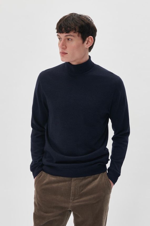MAparcusman Merino Knit Dark Navy