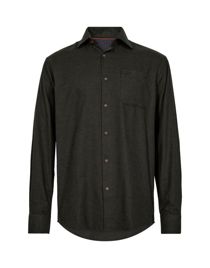 Thomas Regency THR SHIRT L/S REG. FIT Skjorte Olive