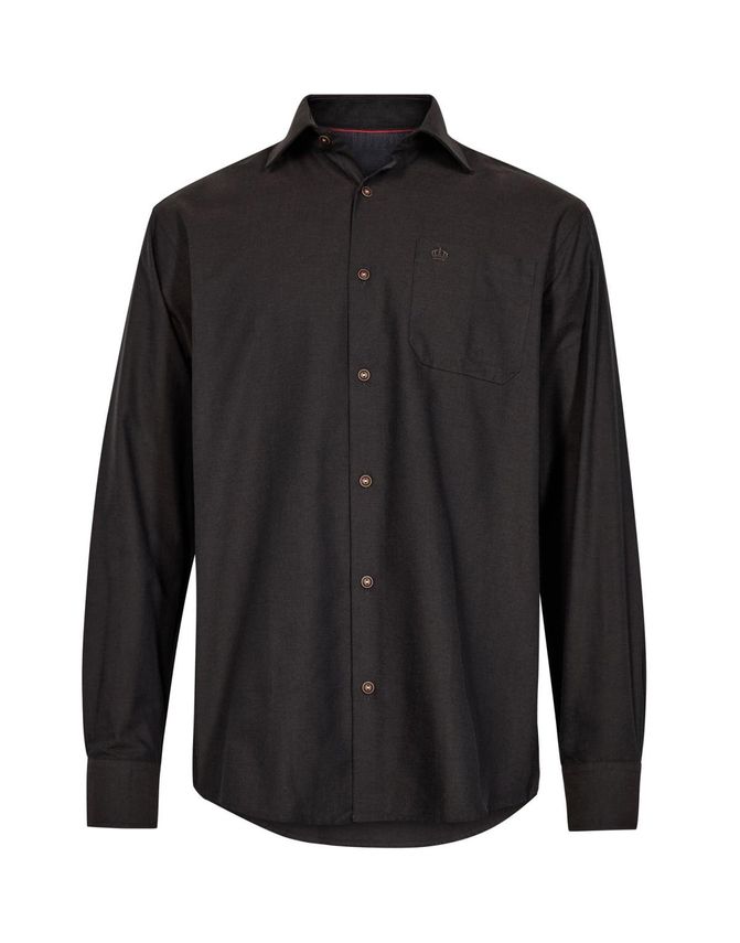 Thomas Regency THR SHIRT L/S REG. FIT Skjorte Brown