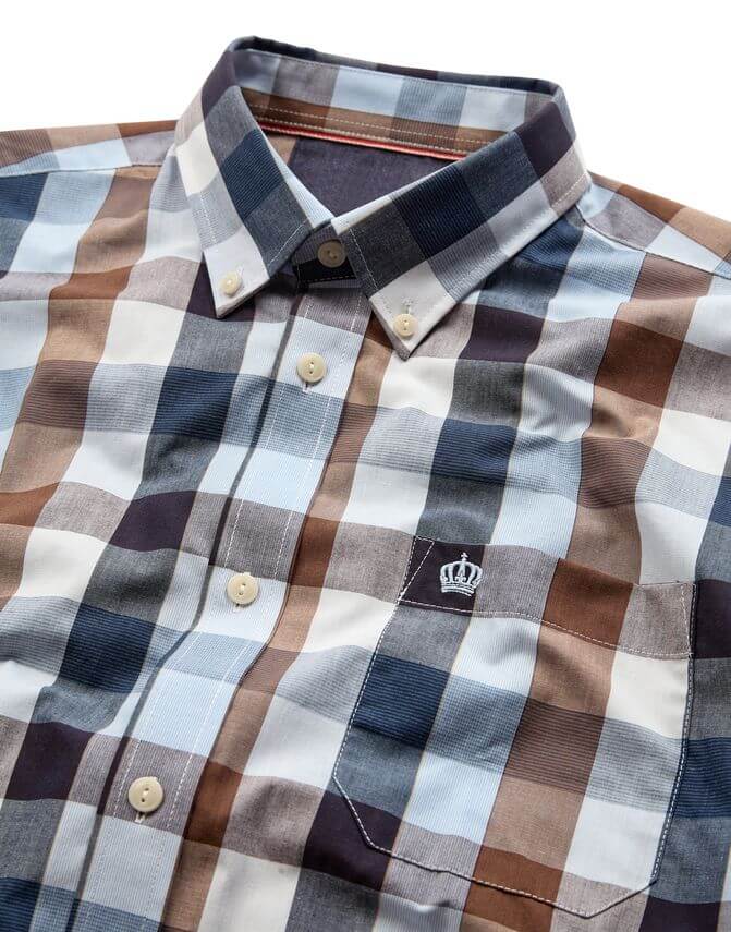 Reg. Fit S/S Shirt Choco