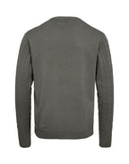 Black Blue Cable o-neck knit regular fit Green