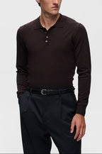 Matinique MAkerone N Langærmet Polo Brown