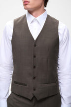 Matnique MAbreck Vest Brown