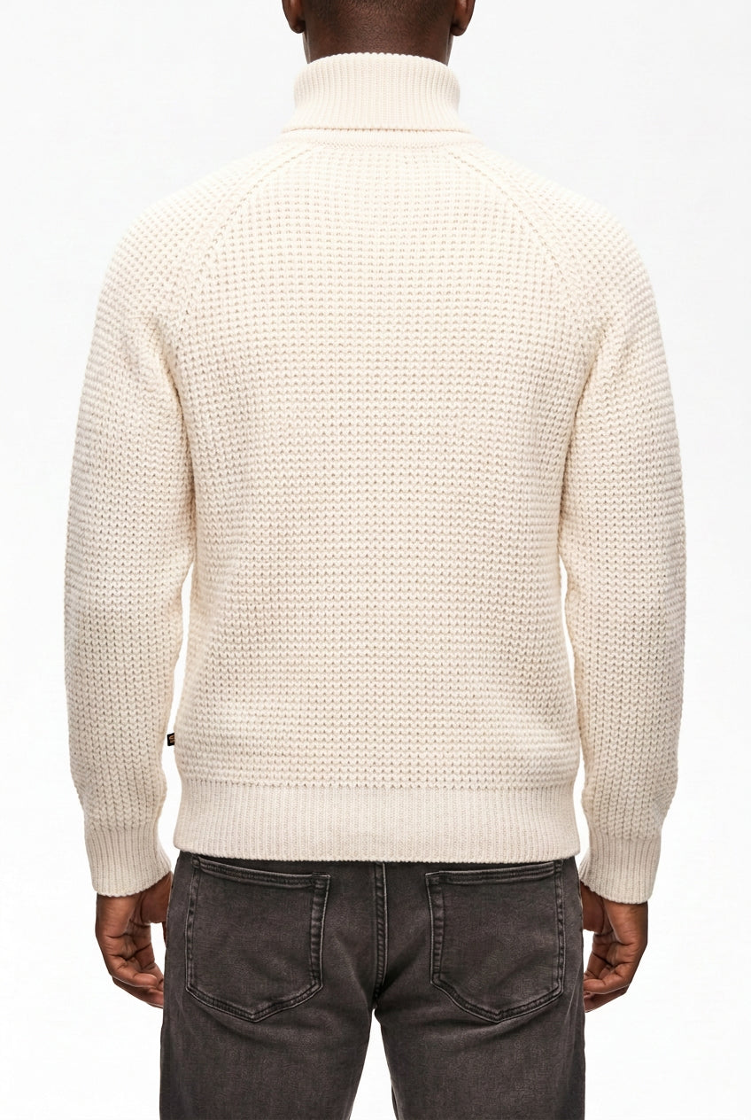 Matinique MAhellson Z Half Zip Strik Off White