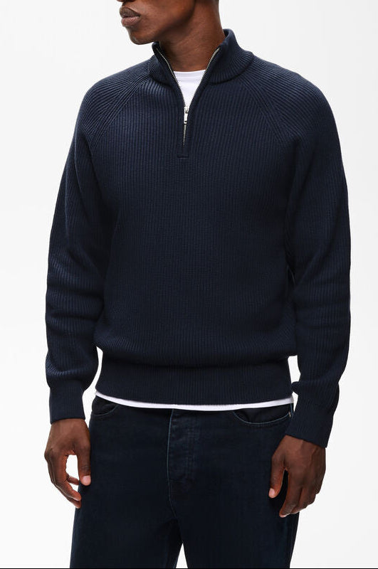 Matinique MAhellson Z Half Zip Strik Navy