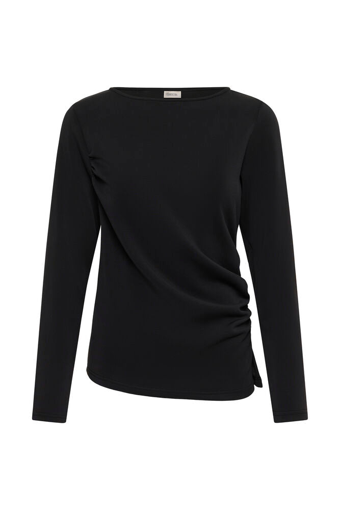 My Essentiel Wardrobe Helle Asymmetric Blouse Black
