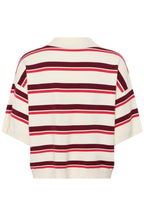 Gestuz Taia SS Polo Pullover Egret
