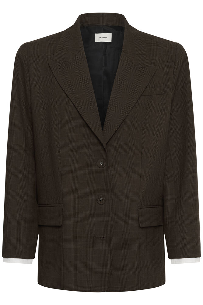 Gestuz Lavana Blazer Brown Check