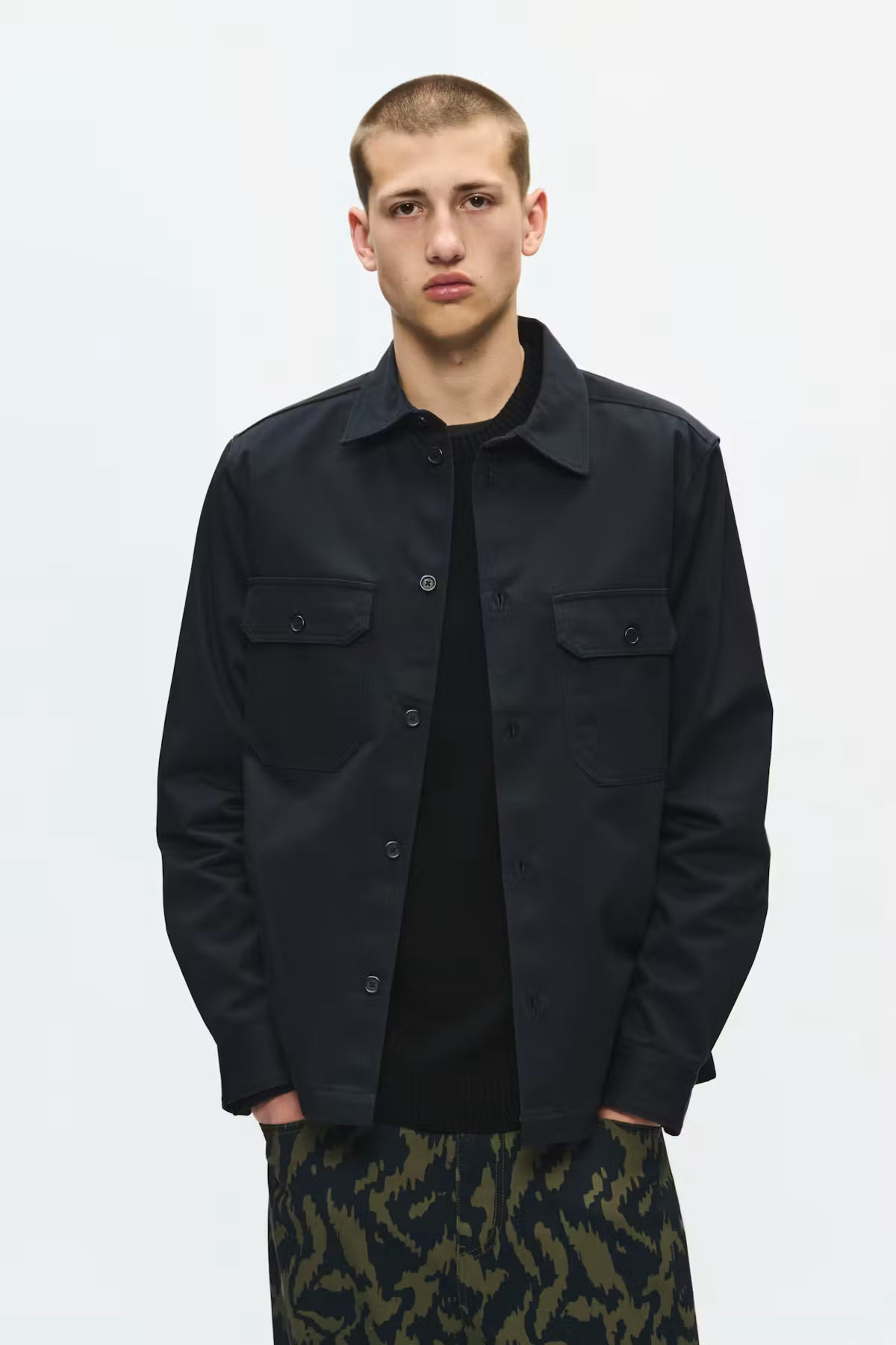 Wood Wood Clay overshirt Blue