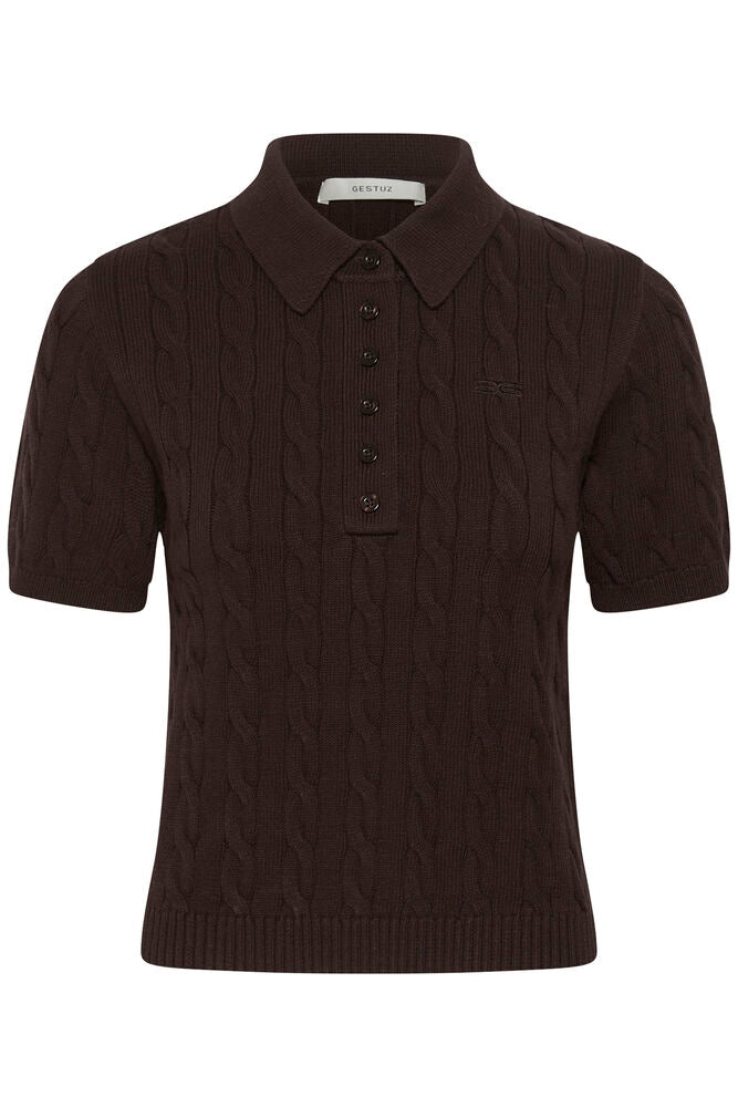 Gestuz Thilla Polo Pullover Móle Brown