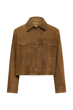 My Essential Wardrobe Gispo Suede Jacket Light Bison Brown