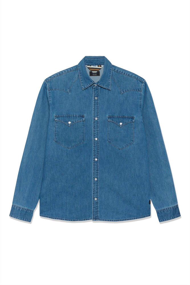 Martinique MAwestie Heritage Denim Overshirt Blue