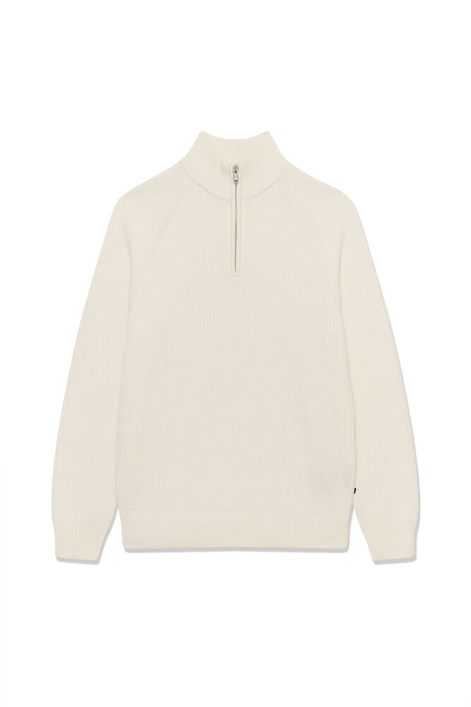 Matinique MAhellson Z Half Zip Strik Off White