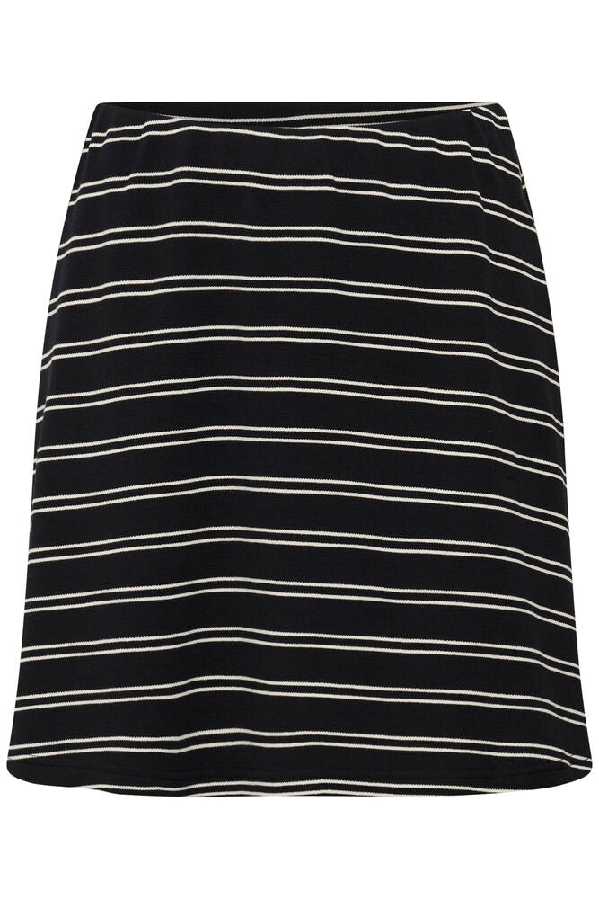 Gestuz Pilova Skirt Black White Striped