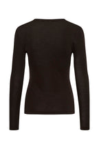 Gestuz Ninia LS Wool Roundneck Chocolate Torte