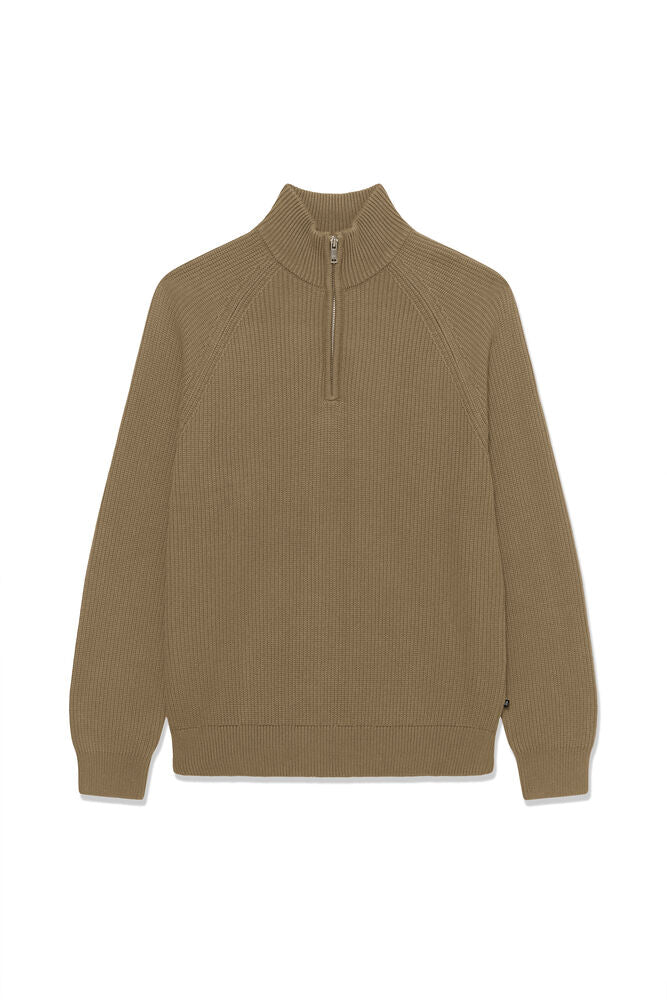 Matinique MAhellson Z Half Zip Strik Brown