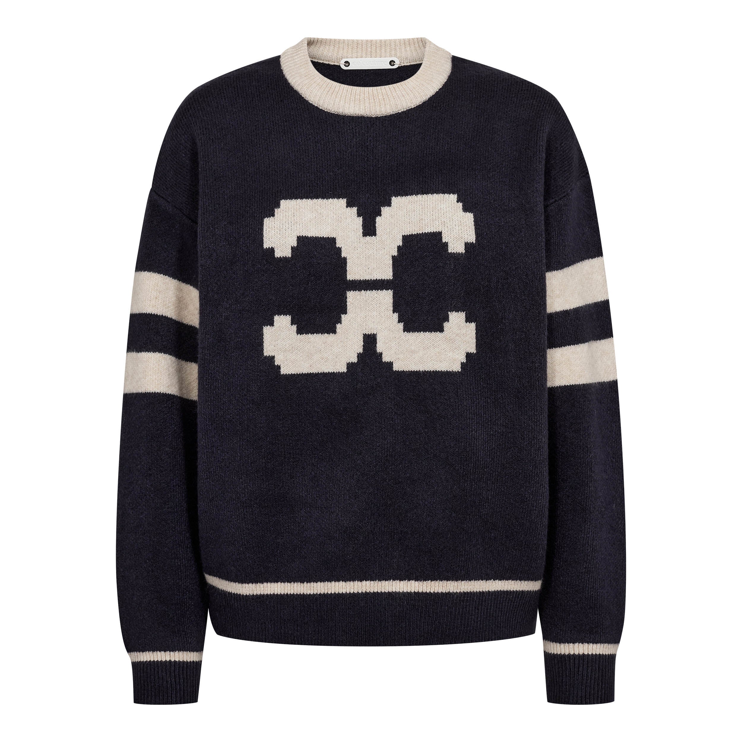 Co'Couture Row Coco Logo Knit Navy