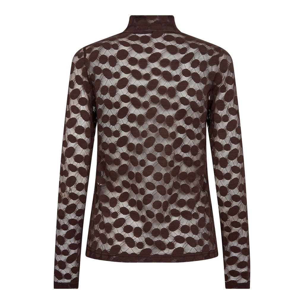 Co'Couture Penola O-Neck Blouse Brown