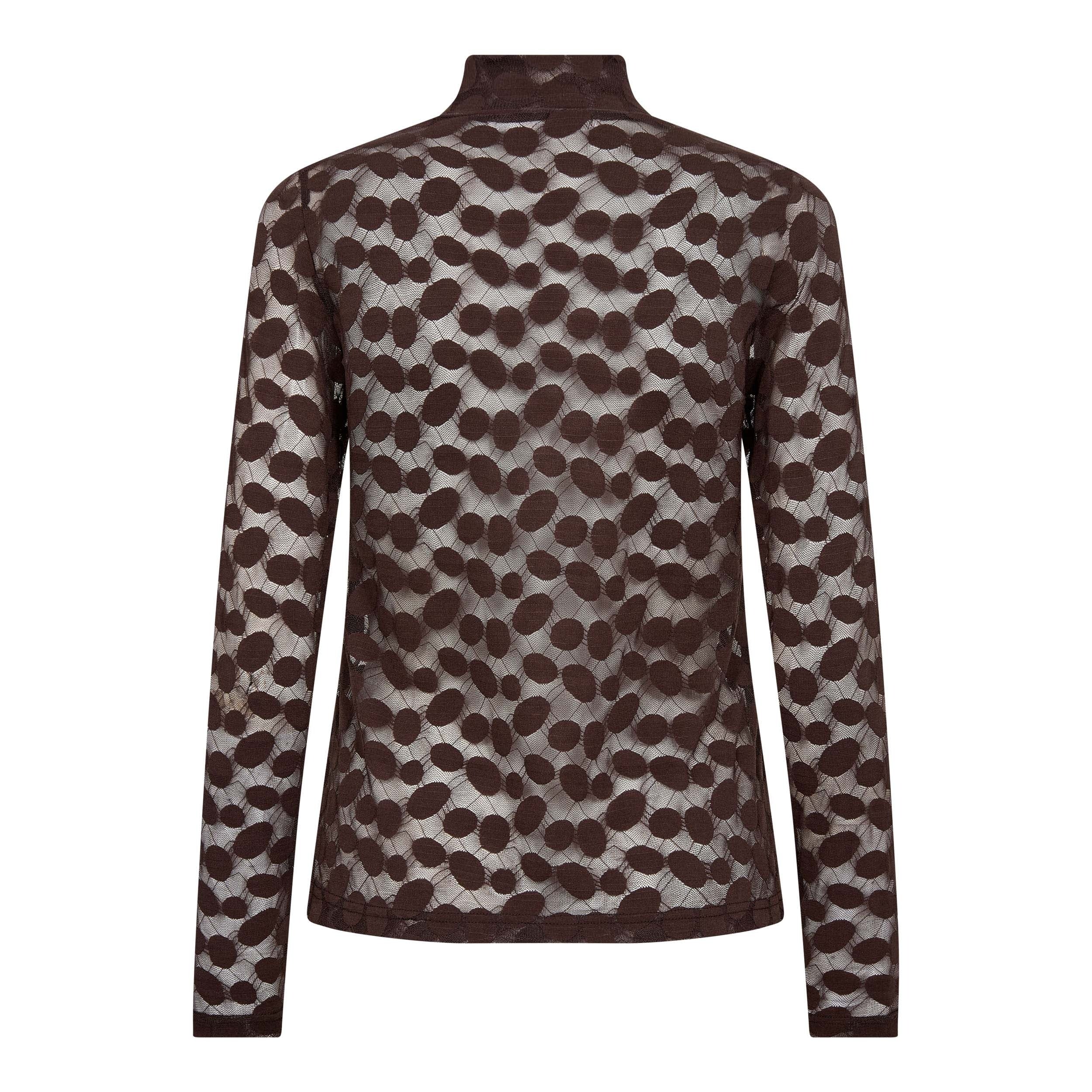 Co'Couture Penola O-Neck Blouse Brown