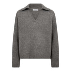 Co'Couture Roger LS Polo Knit Grey
