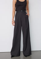 Co'Couture Luna Pleat Pant Black