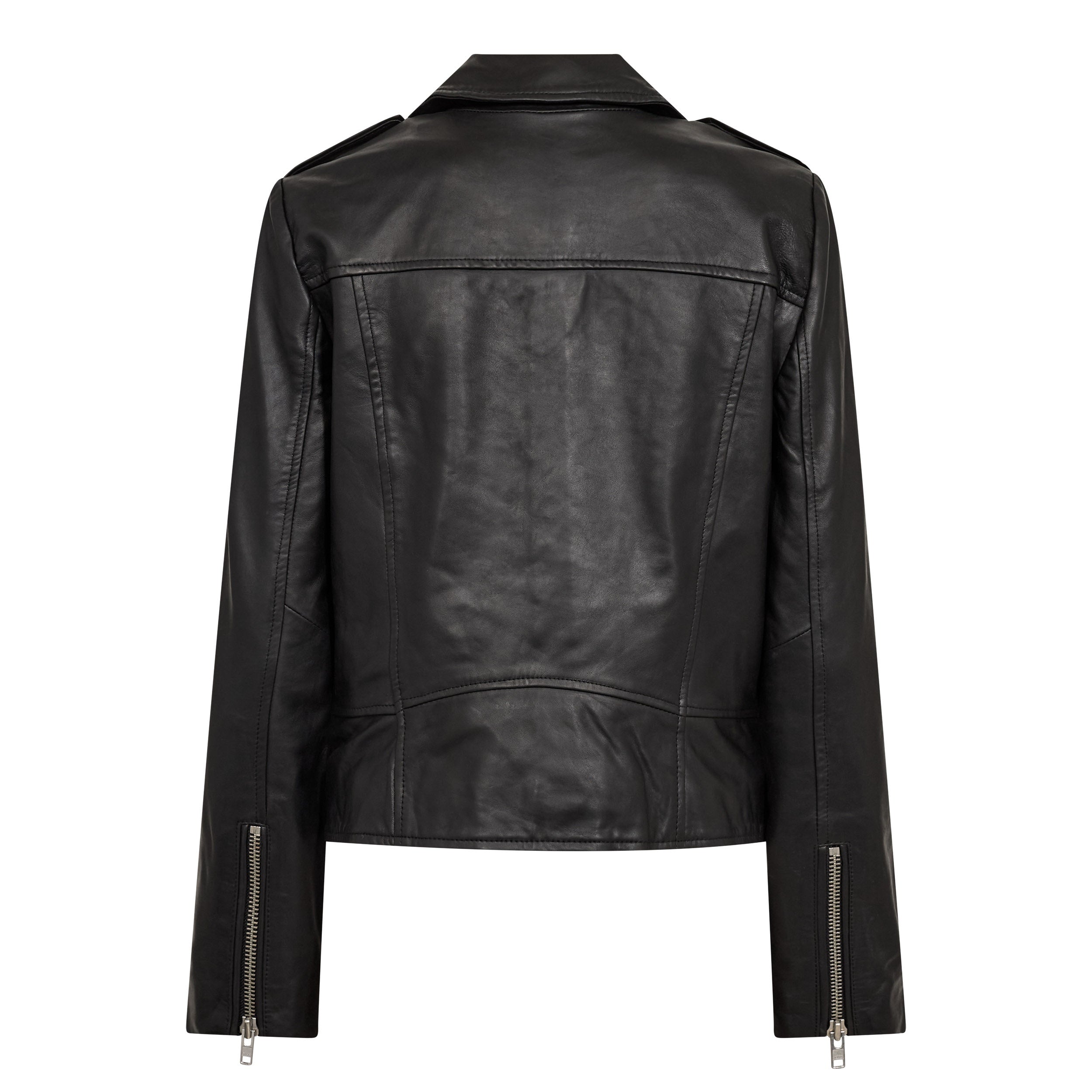 Co'Couture Phoebe Leather Biker Jacket Black