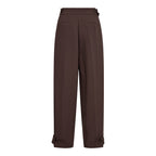 Co'Couture Acile Leg Pleat Pant Brun