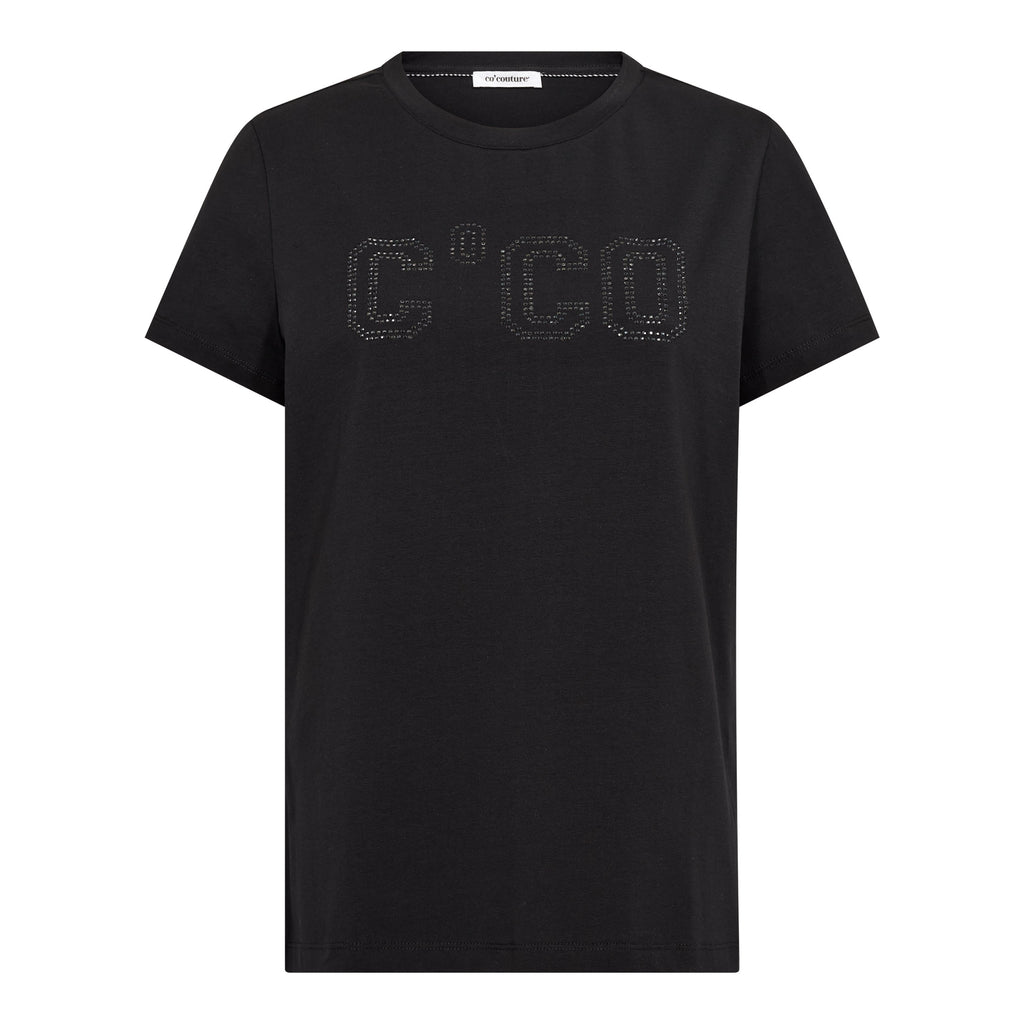 Co'Couture Stone Signature Logo Tee Black