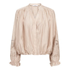 Co'Couture Melin Balloon Emb Shirt Champagne
