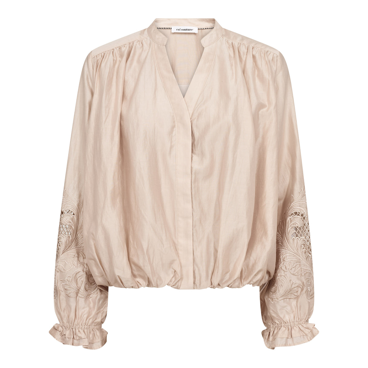 Co'Couture Melin Balloon Emb Shirt Champagne