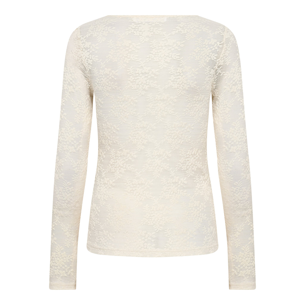 Co'Couture Birta O-neck Blouse Off White