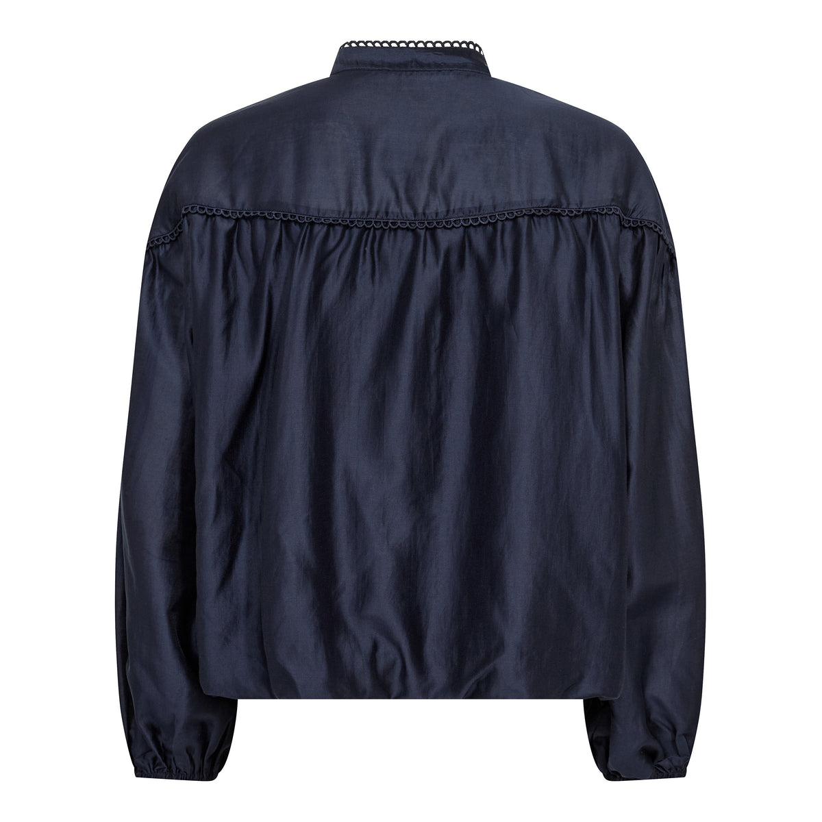 Co'Couture Melin Balloon Lace Shirt Navy
