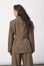 Co'Couture Prestan Blazer Walnut