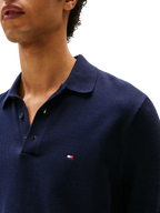 Essential Cotton Knitted Polo Desert Sky