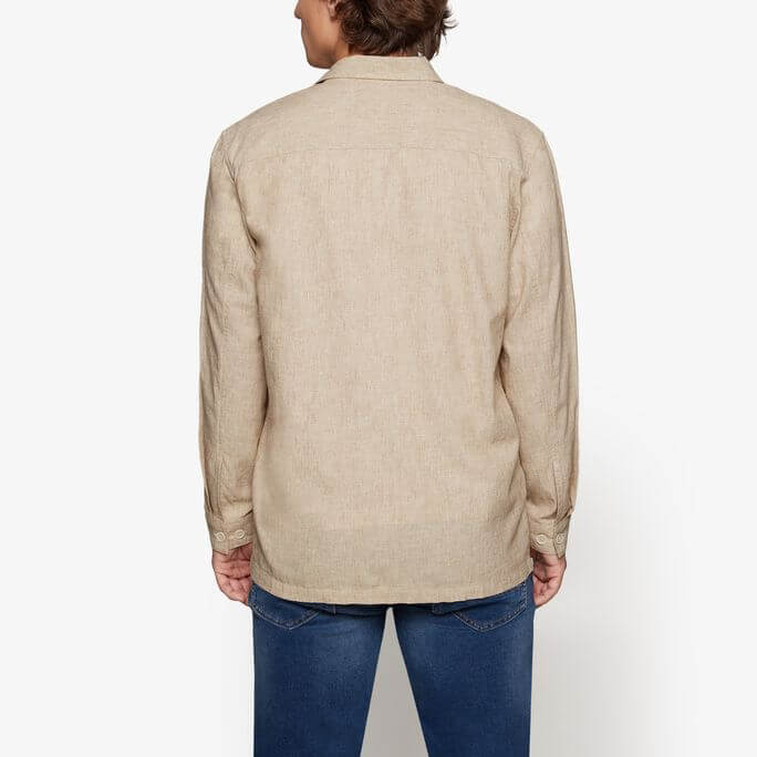 Prado Linen Look Shirt Creamy