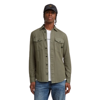Marine Slim Shirt Green