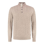 Born With Appetite Clive Full Buttoned Cardigan Beige