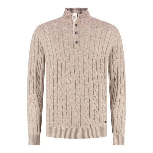 Born With Appetite Clive Full Buttoned Cardigan Beige