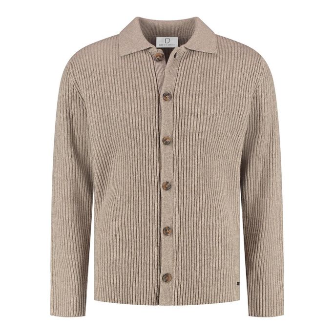 Born With Appetite Simon Full Buttoned Cardigan Beige