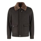 Born With Appetite Duke Short Woolen Outdoor Jacket Brown