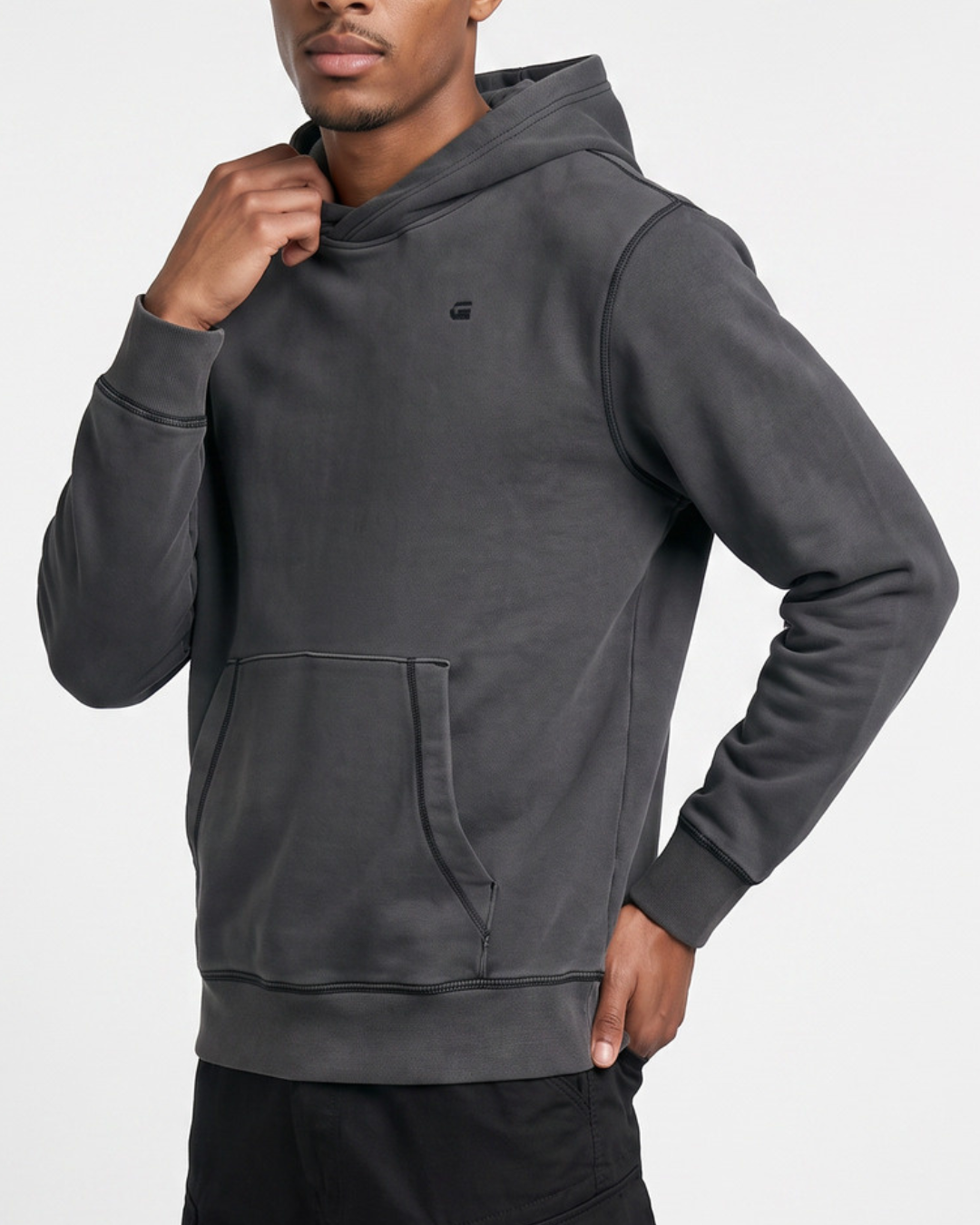 G-Star Unit washed hdd sw l\s Hoodie Black