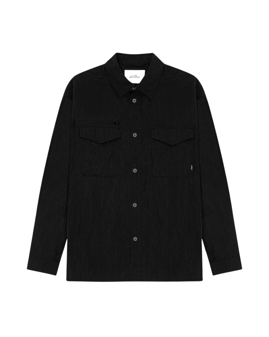 Les Deux Ripstop Overshirt Black