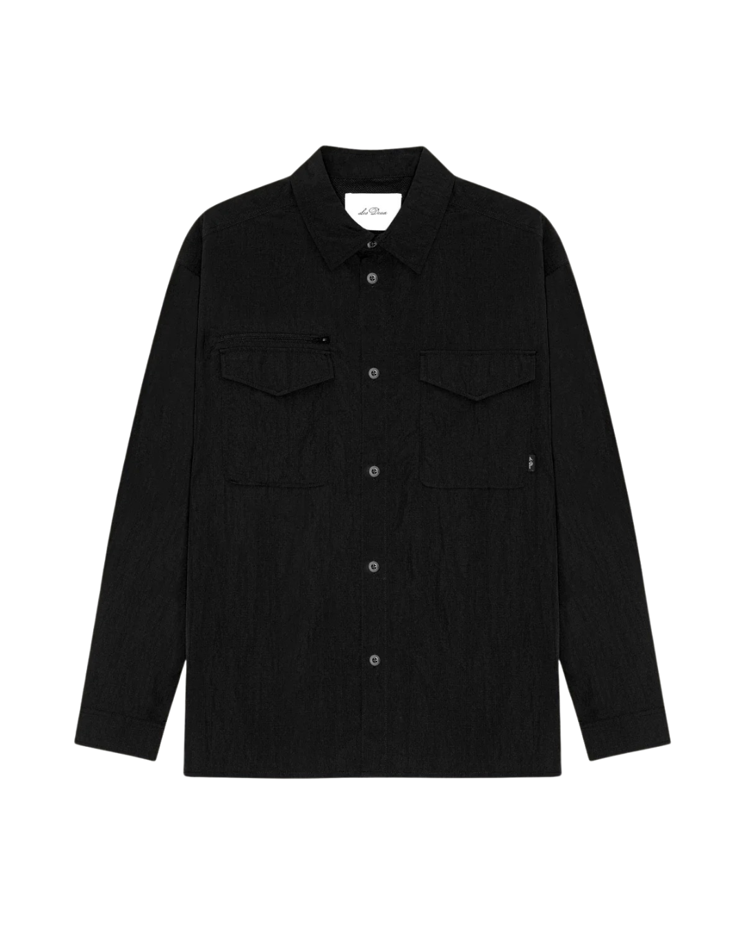 Les Deux Ripstop Overshirt Black