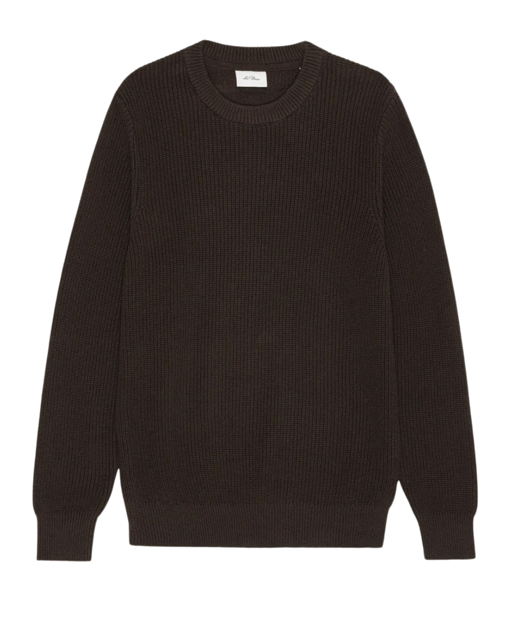 Les Deux Rib Crewneck Knit Molé Brown