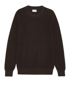 Les Deux Rib Crewneck Knit Molé Brown