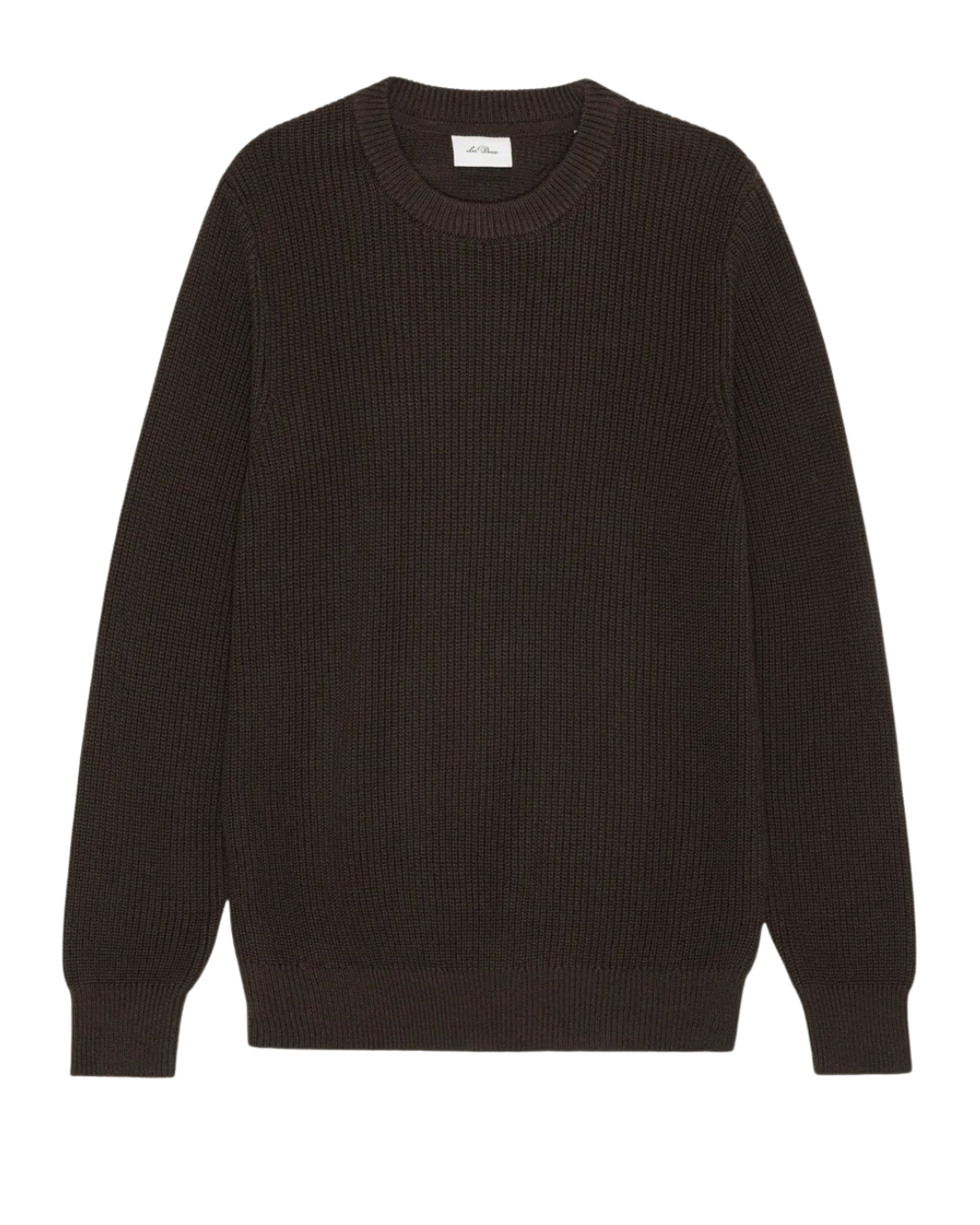 Les Deux Rib Crewneck Knit Molé Brown