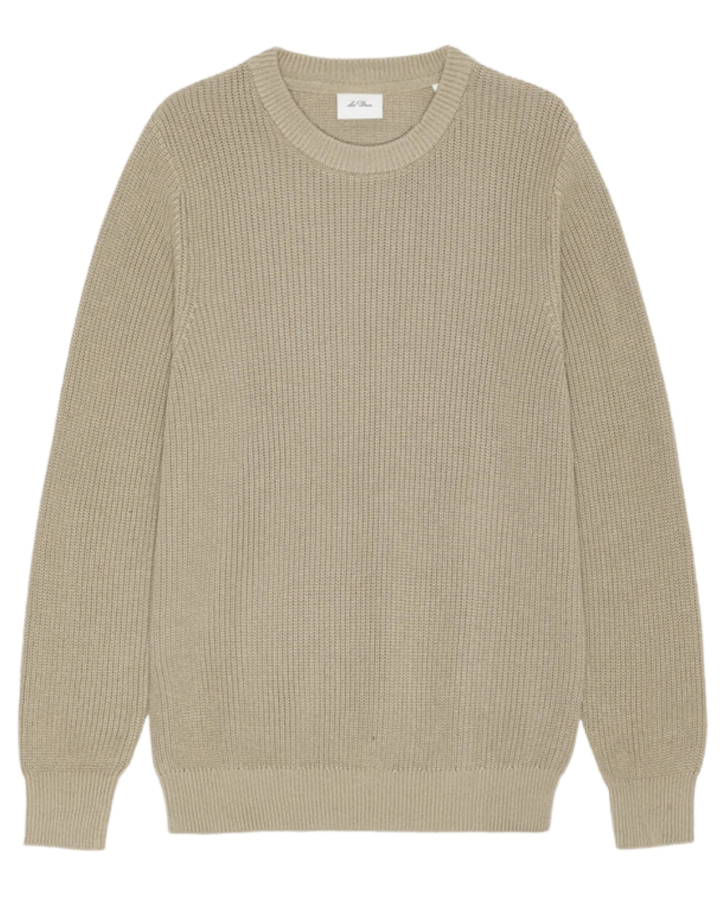 Les Deux Rib Crewneck Knit Dark Sand