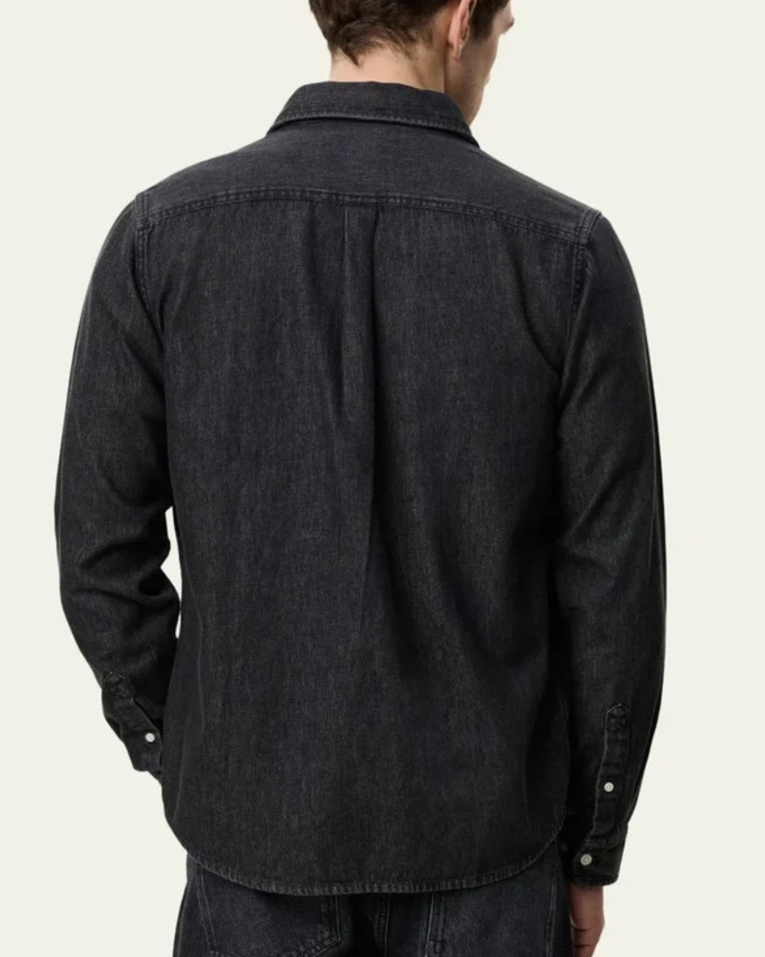 Les Deux Denim Shirt Washed Black